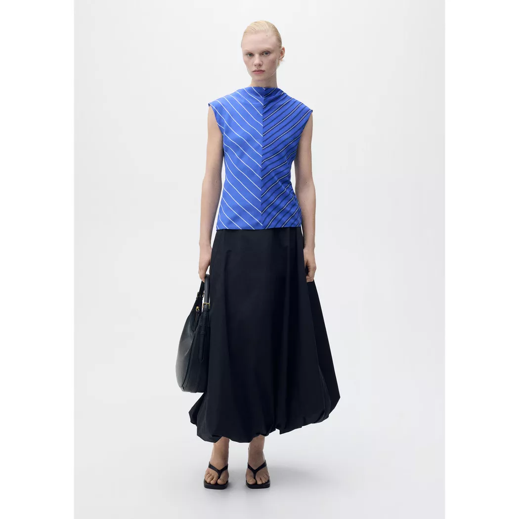 Mango - Bluse, für Damen, Mittelblau, Größe L
