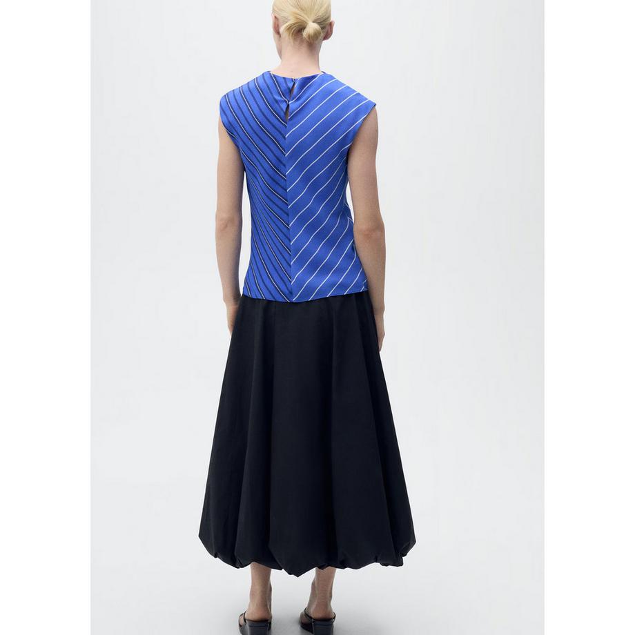 MANGO NOELI Gestreifte Taillierte Bluse  