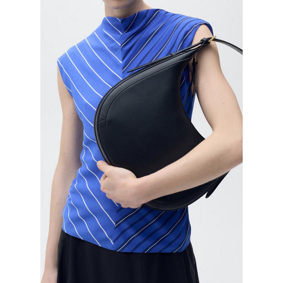 MANGO NOELI Gestreifte Taillierte Bluse  