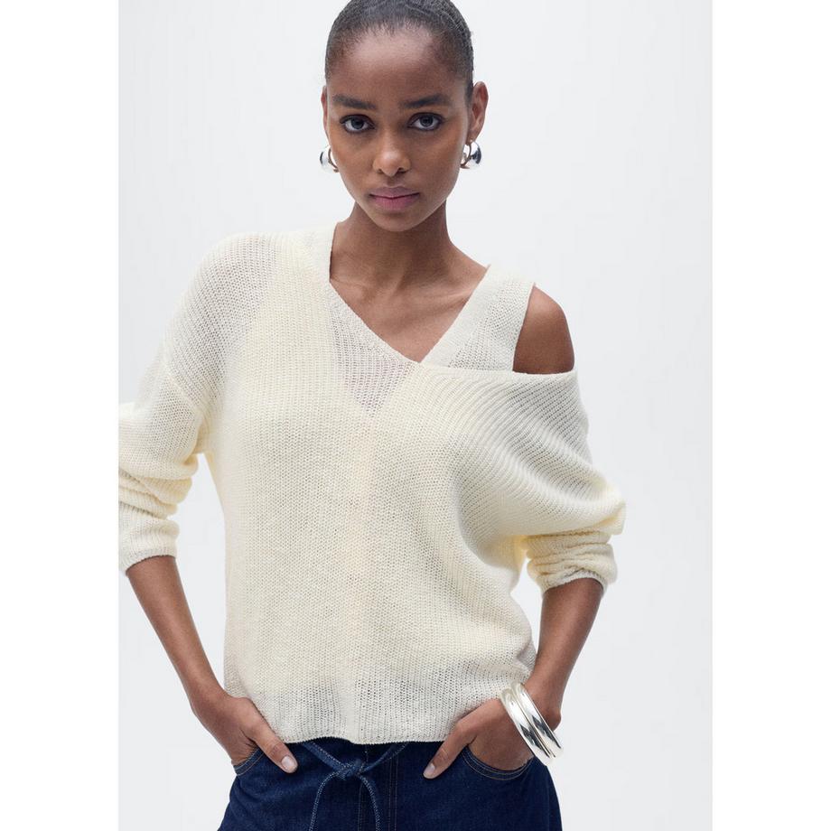 MANGO Jazmin V-Ausschnitt Pullover  