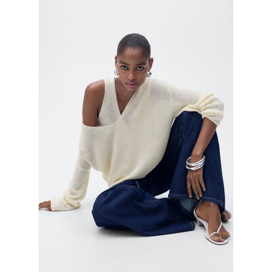 MANGO Jazmin V-Ausschnitt Pullover  