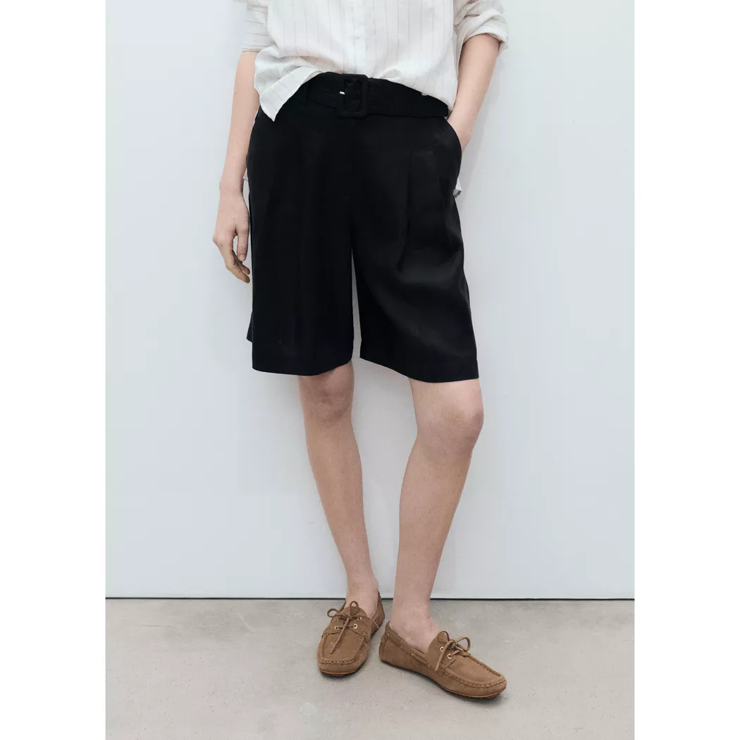 Mango - Bermuda Shorts, für Damen, Black, Größe 38
