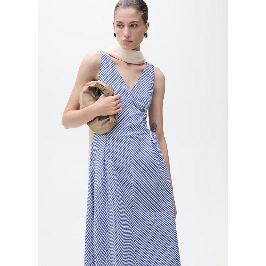 MANGO PRIMA Vestito Midi a Righe  