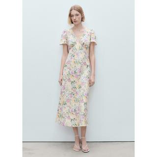 MANGO RED Robe Midi Imprimé Floral  