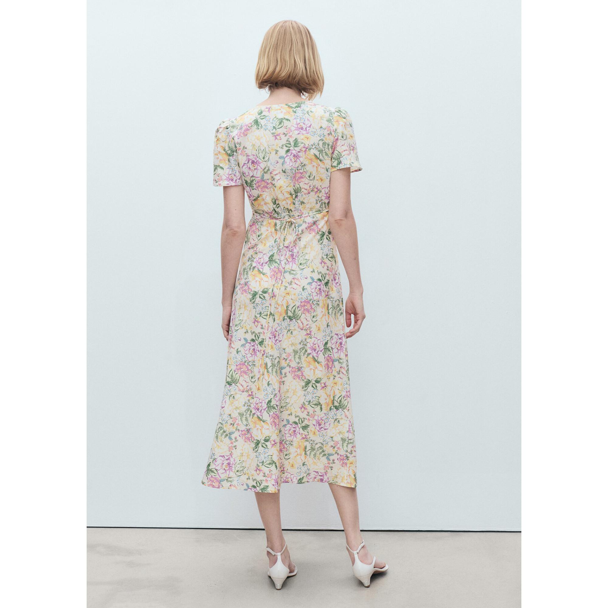 MANGO RED Robe Midi Imprimé Floral  