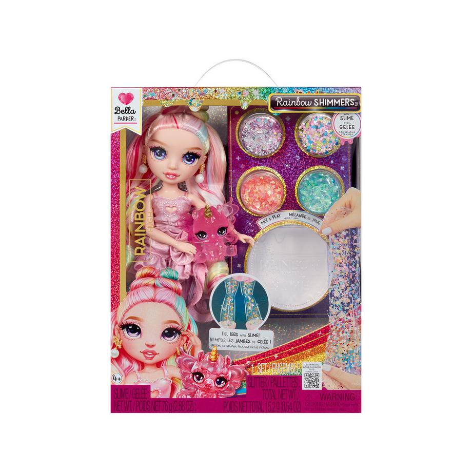 MGA  Rainbow High Rainbow Shimmers with Slime Fashion Doll - Bella (pink) 