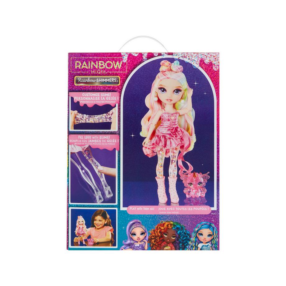 MGA  Rainbow High Rainbow Shimmers with Slime Fashion Doll - Bella (pink) 