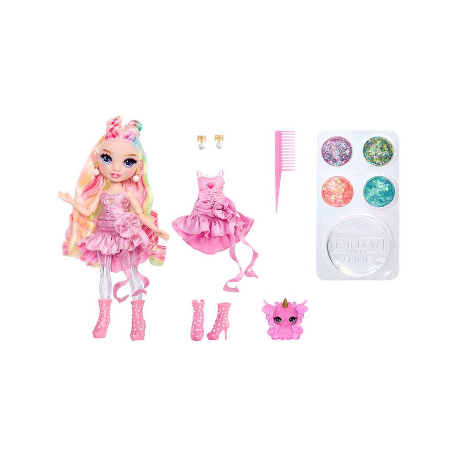 MGA  Rainbow High Rainbow Shimmers with Slime Fashion Doll - Bella (pink) 