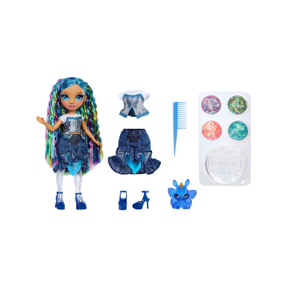 MGA  Rainbow High Feature Fantasy Dolls – Skyler (blue) 