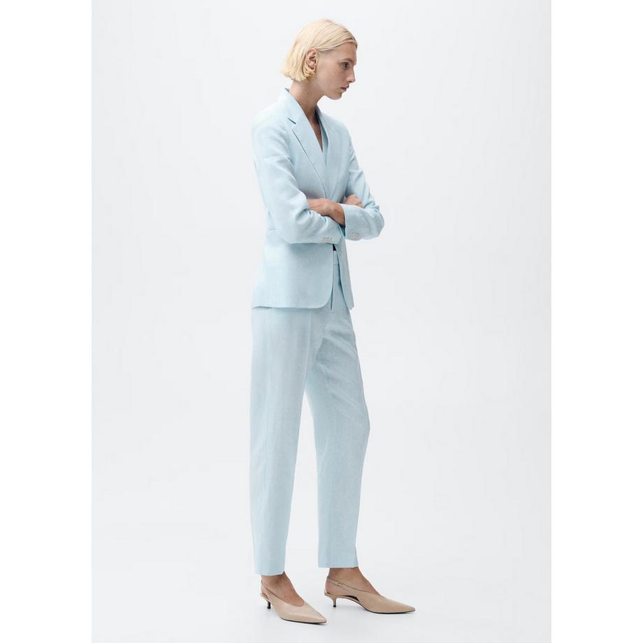 MANGO BORELI Vita Alta Vestibilità Dritta Pantaloni da Abito  