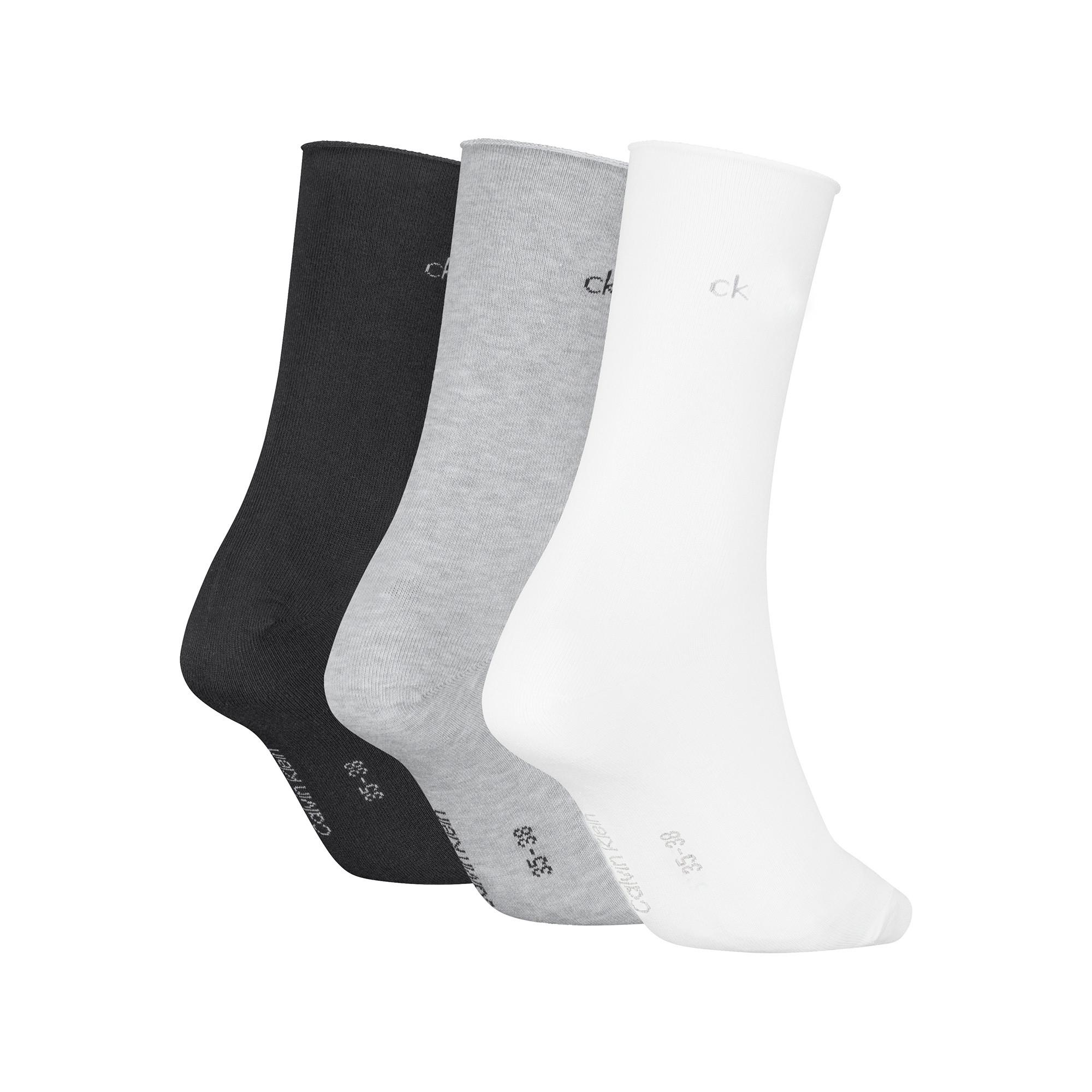 Calvin Klein Chaussettes Mollet Lot de 3  