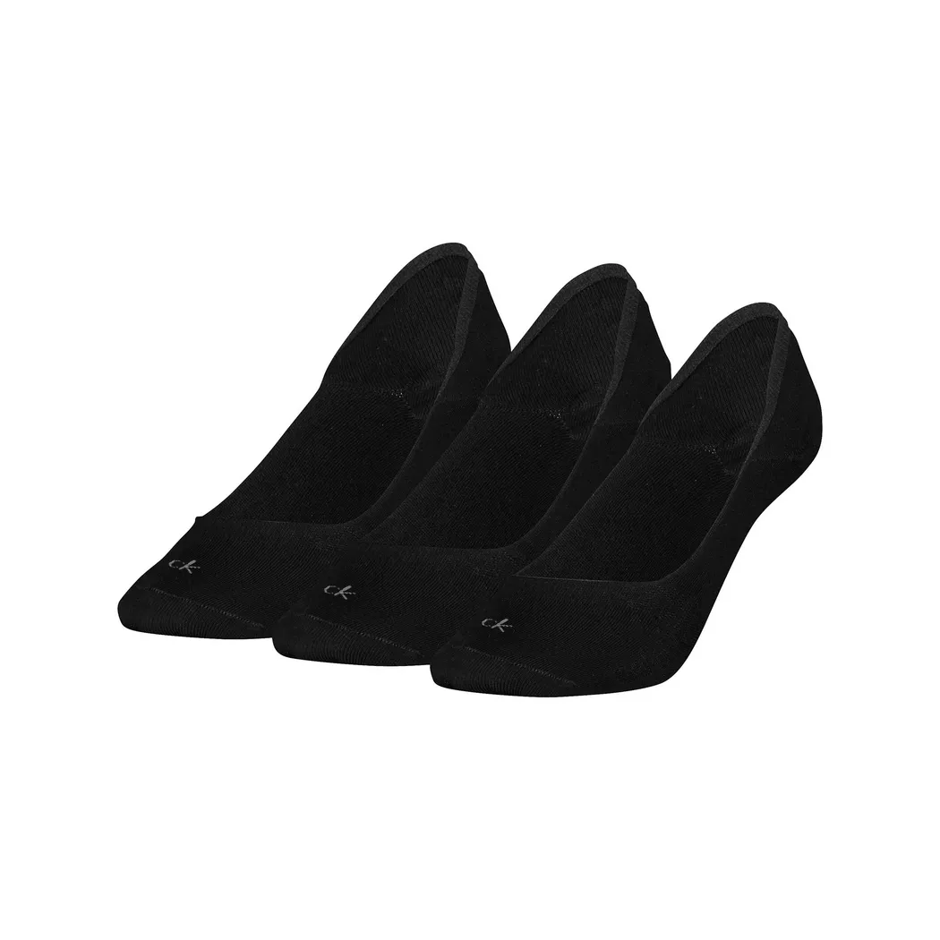 Füßlinge CALVIN KLEIN "CK WOMEN FOOTIE LC", Damen, Gr. 35-38, schwarz, Baumwollmischung, normal, Socken
