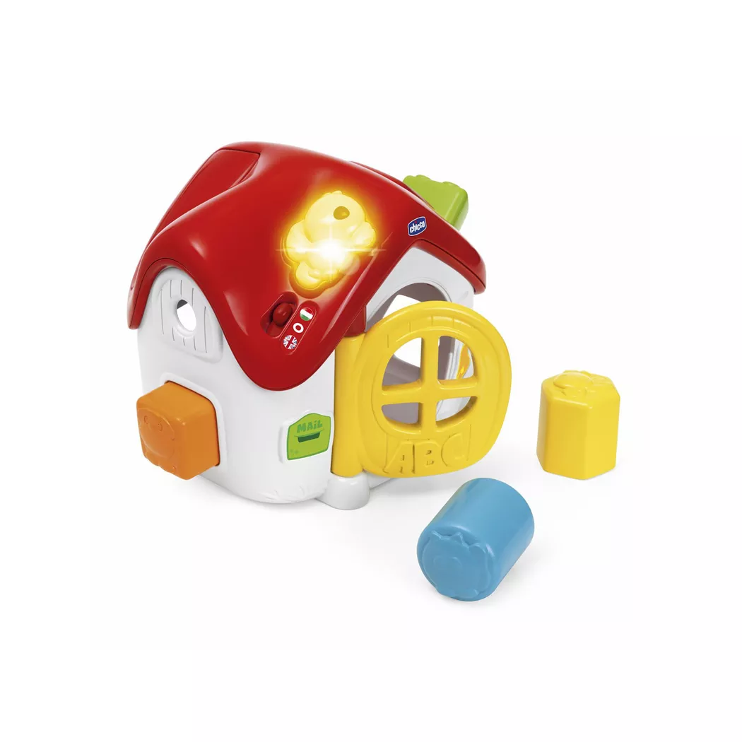 Chicco - ABC Casetta incastri, italienisch und englisch, Multicolor