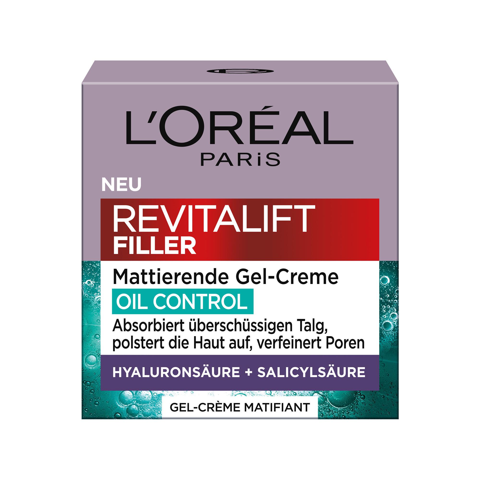 L'Oréal Paris  Gel-Crème Revitalift Filler Matifiant Oil Control 