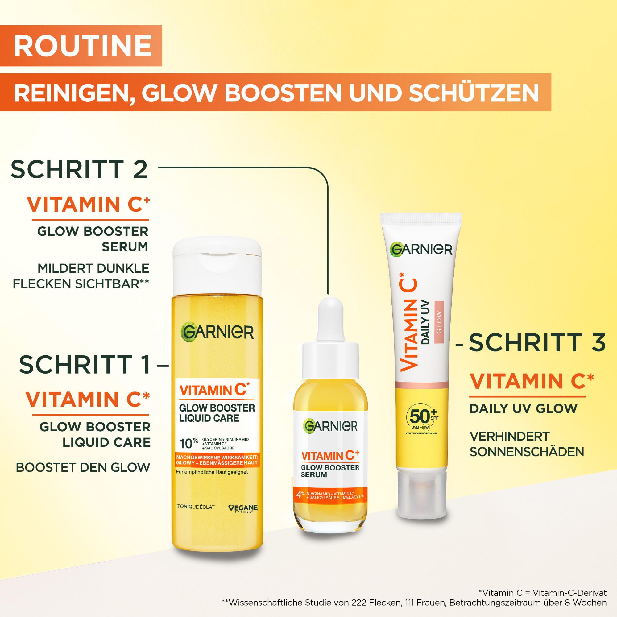 GARNIER  Vitamin C* Glow Booster Liquid Care 