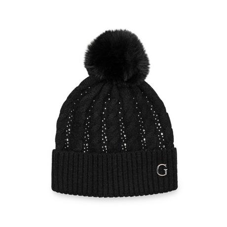 GUESS Bonnet avec pompon et strass  
