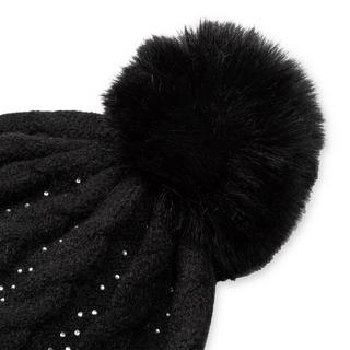 GUESS Bonnet avec pompon et strass  