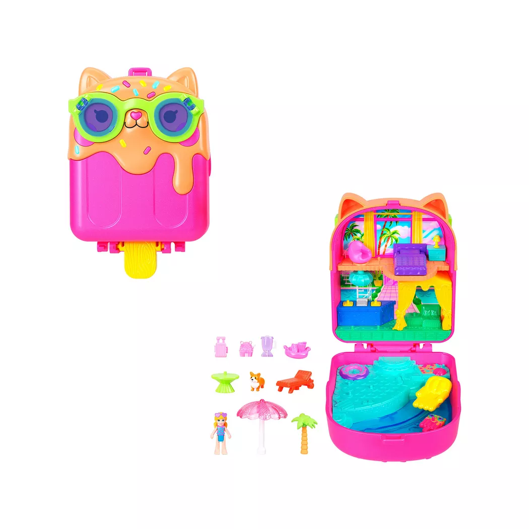 Polly Pocket - Eis Kätzchen Schatulle, Multicolor