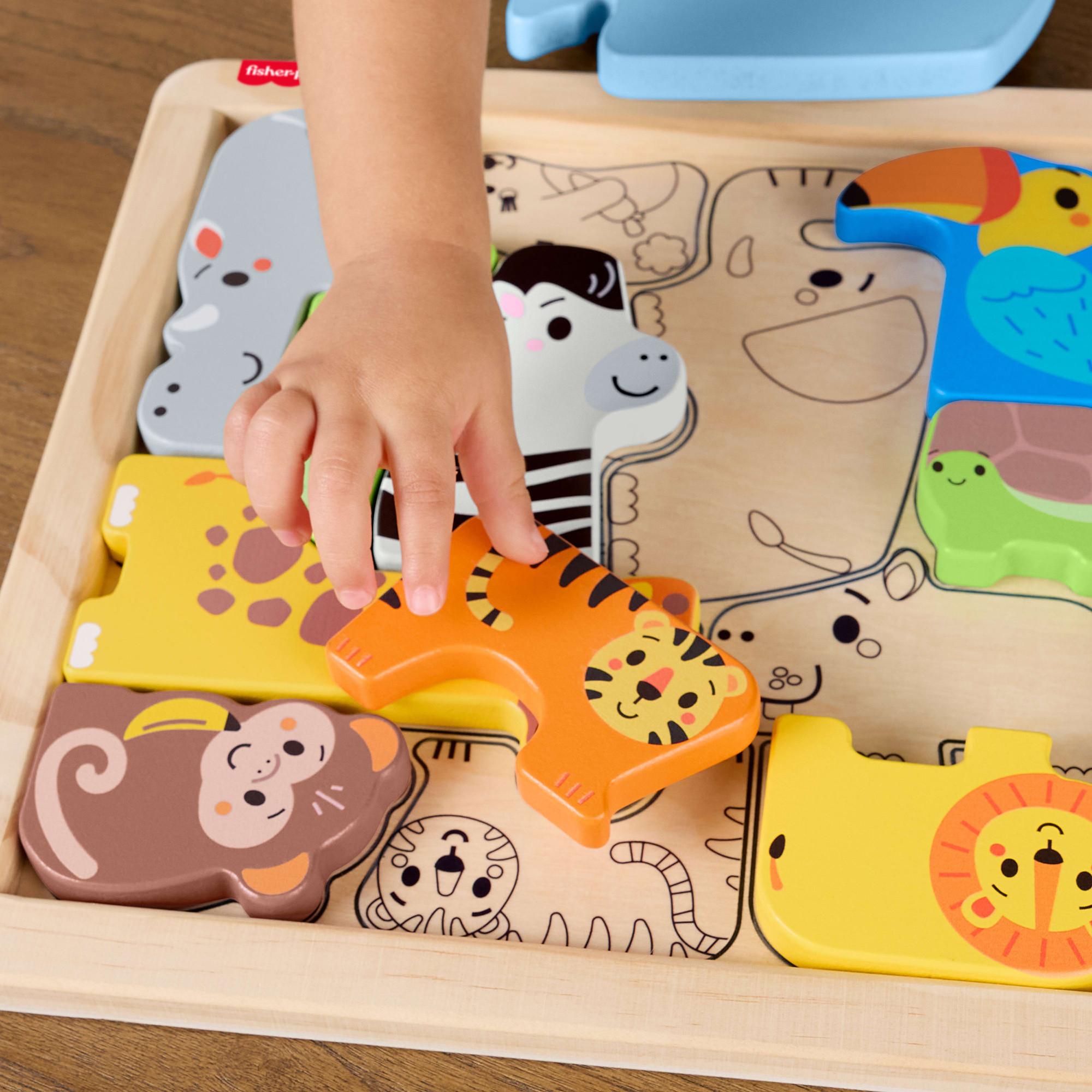 Fisher Price  2-in-1 Tierwelt aus Holz 
