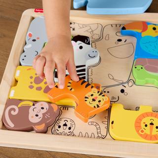 Fisher Price  2-in-1 Tierwelt aus Holz 