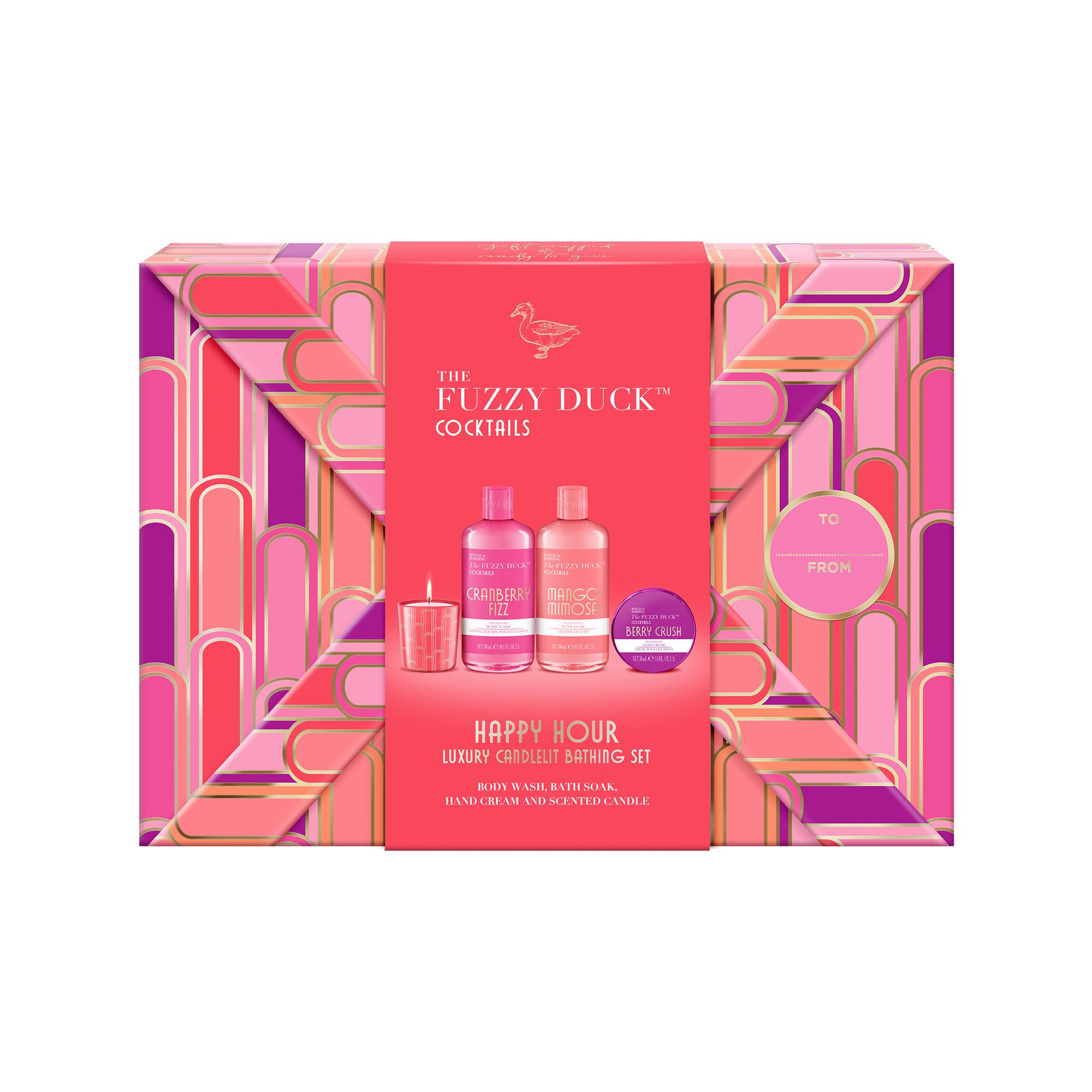 BAYLIS & HARDING  The Fuzzy Duck Cotswold Cocktails Set Regalo Candlelight 