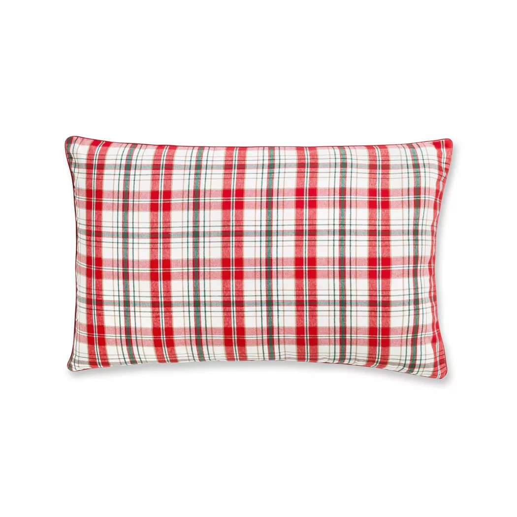 Manor - Kissenbezug, Foresta Karierter Flanell Kissenbezug, 50 x 90 cm, Multicolor