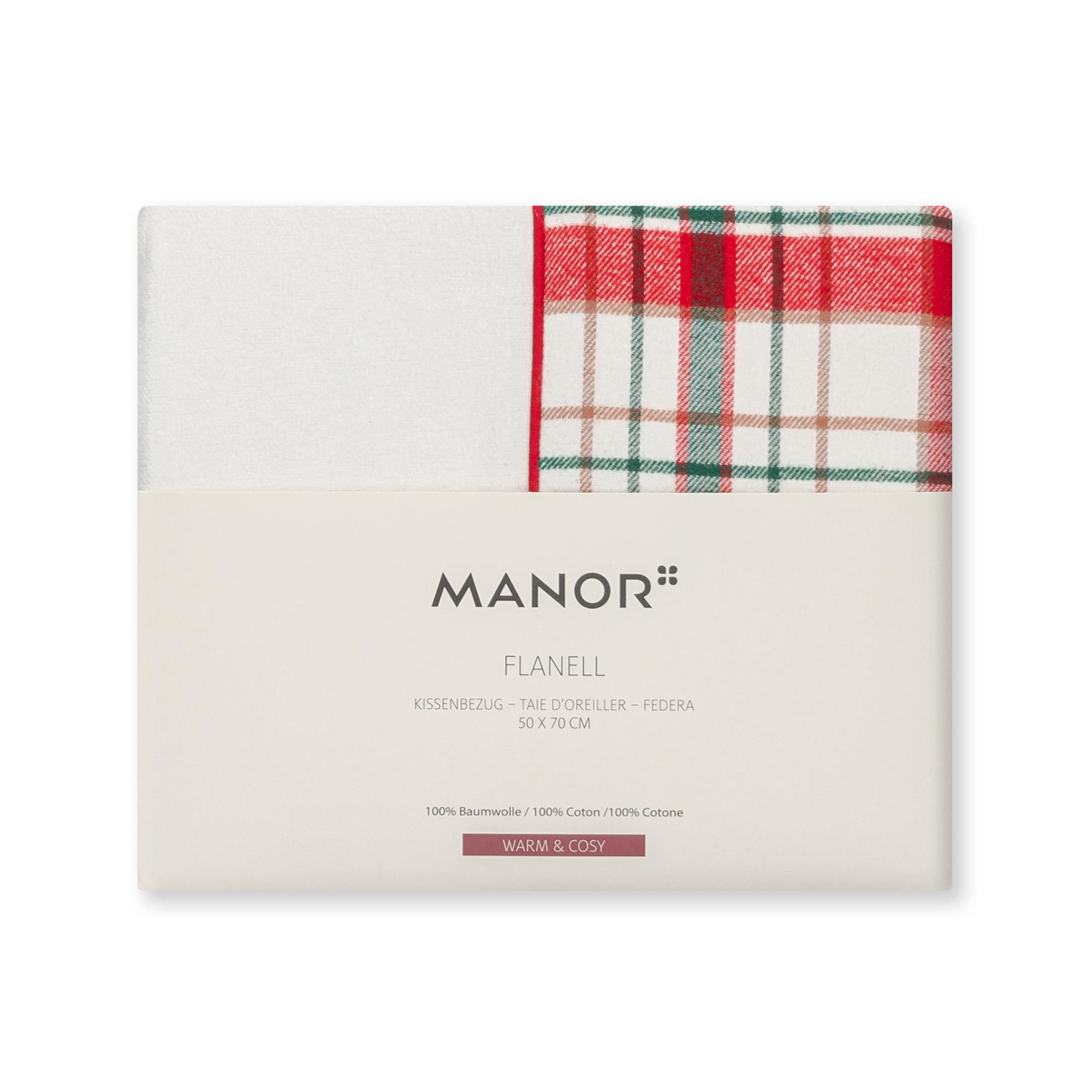 Manor Foresta Karierter Flanell Kissenbezug  