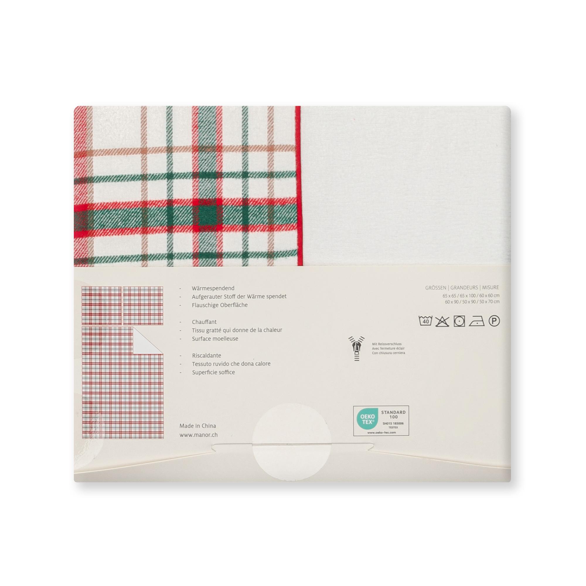 Manor Foresta Karierter Flanell Kissenbezug  