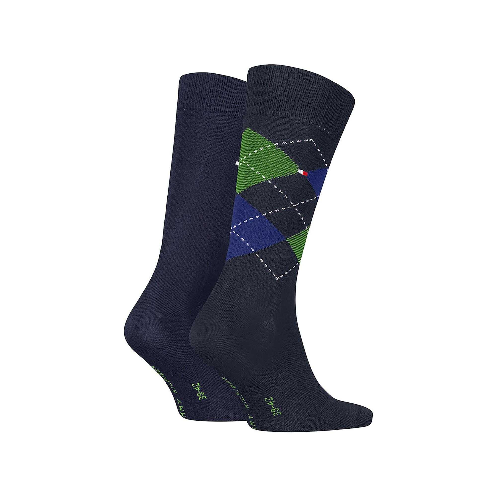 TOMMY HILFIGER Duopack Calze Check Gambaletto  