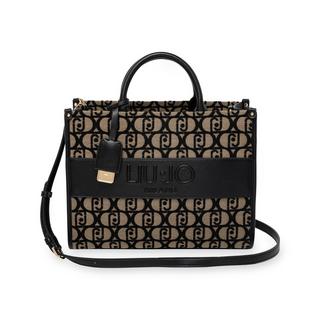LIU JO Borsa Tote Ricamata Monogramma  