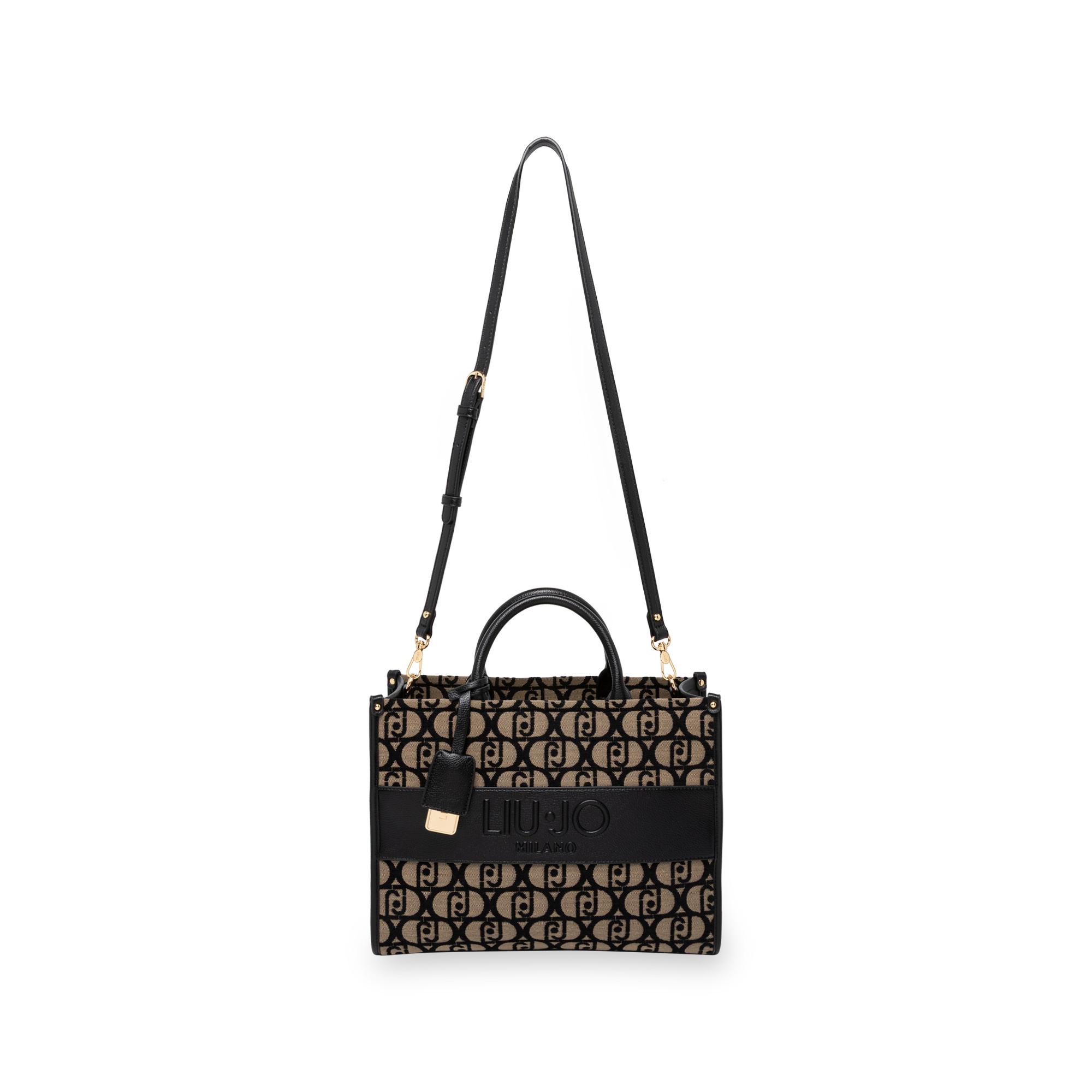 LIU JO Borsa Tote Ricamata Monogramma  