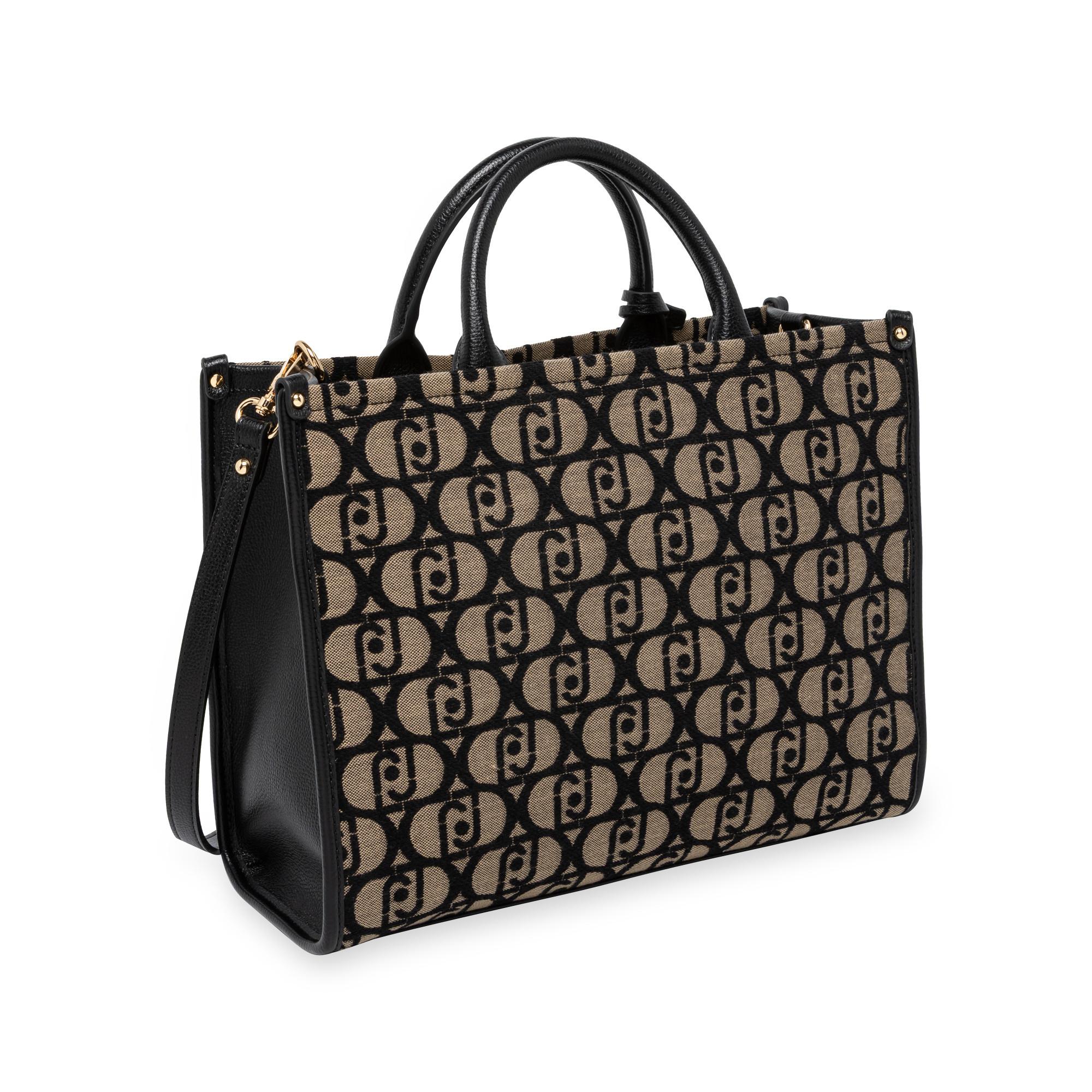 LIU JO Borsa Tote Ricamata Monogramma  