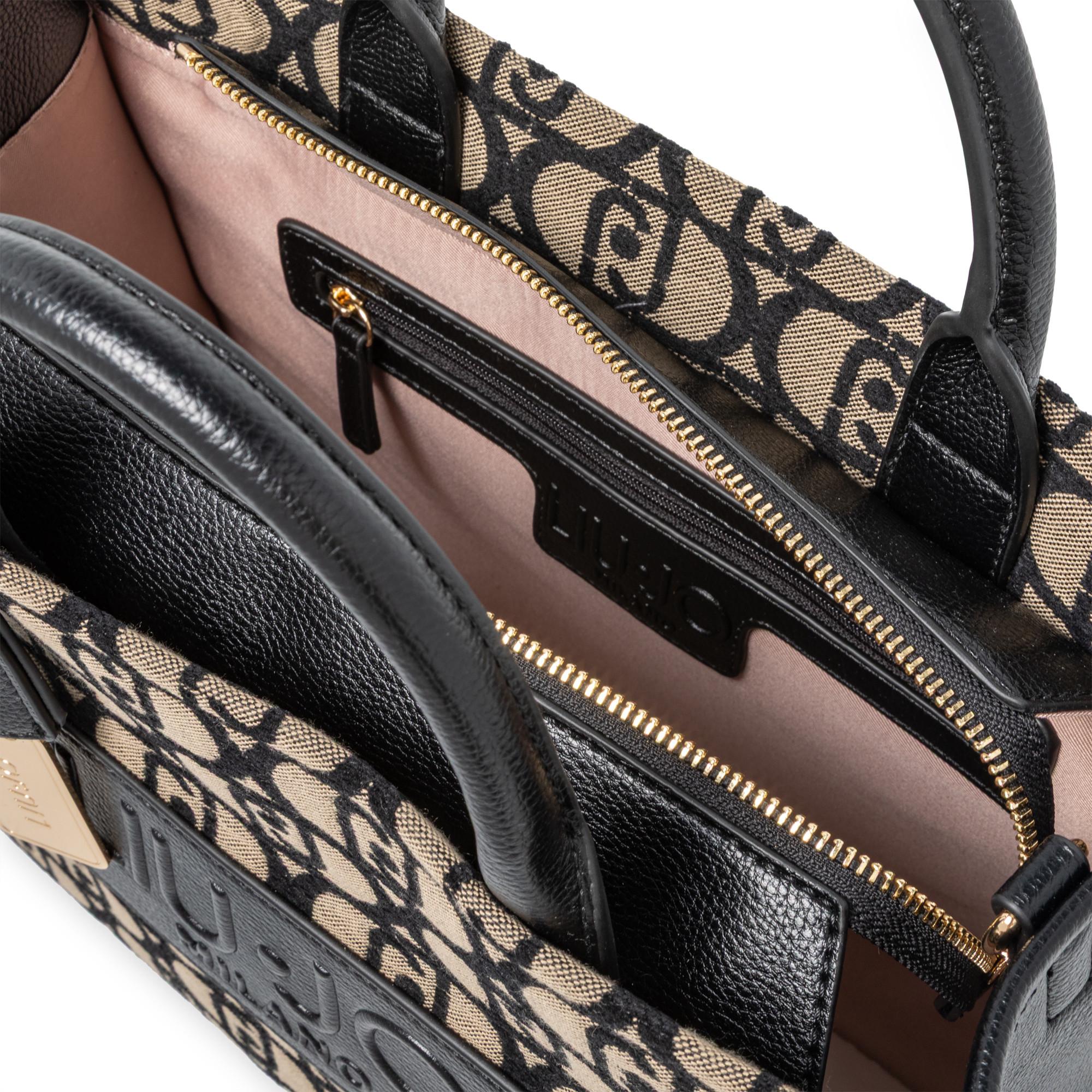 LIU JO Borsa Tote Ricamata Monogramma  