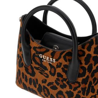 GUESS Domitilla Satchel Bag Leopard Print  