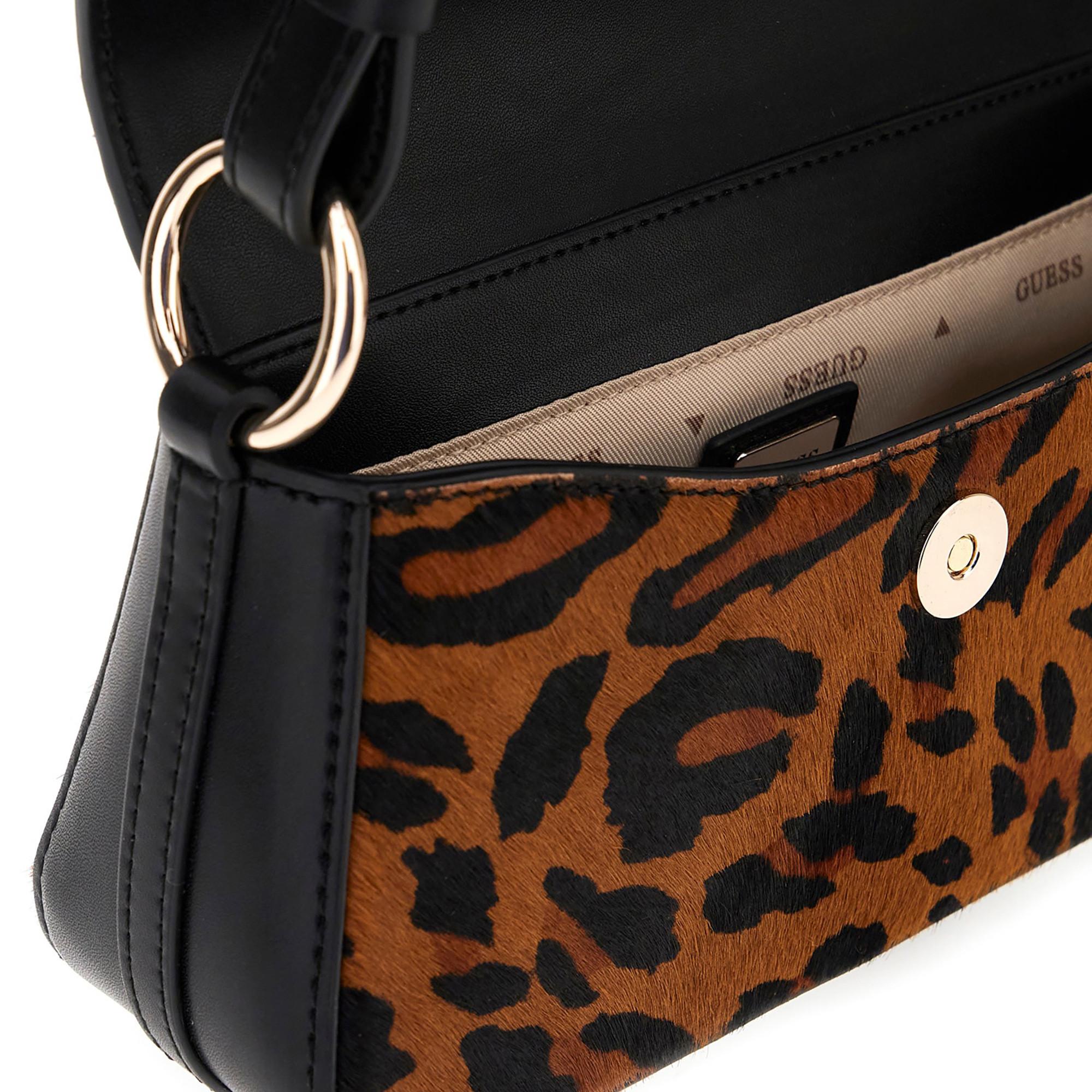 GUESS Domitilla Borsa Satchel Stampa Animalier  