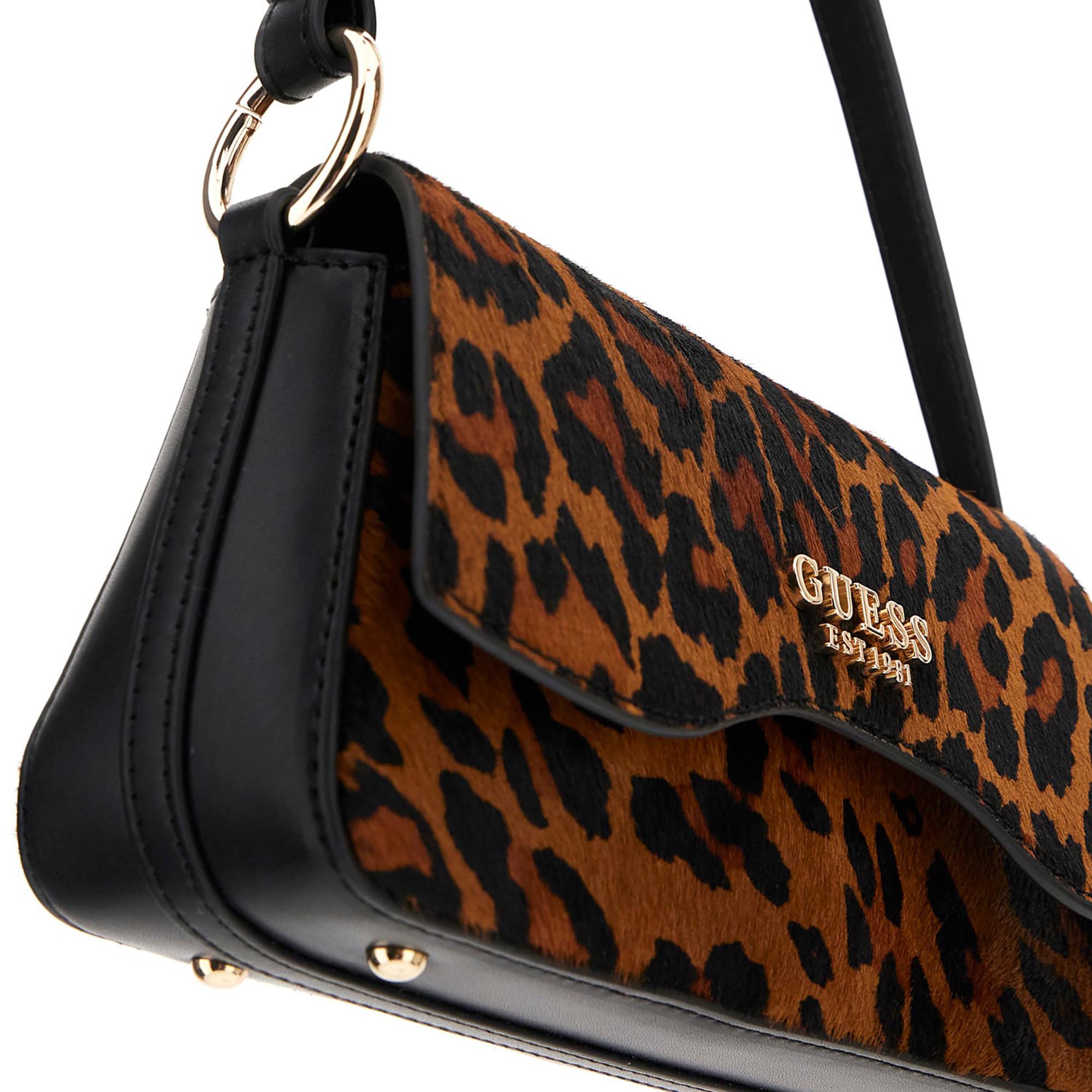GUESS Domitilla Borsa Satchel Stampa Animalier  