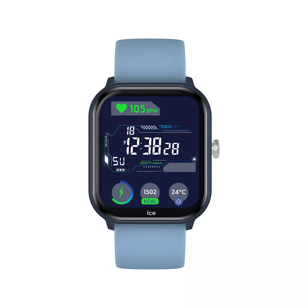 Smartwatch ICE-WATCH "ICE smart junior 3.0", blau (hellblau, schwarz, hellblau), Smartwatches, Kinder, Smartwatch, Armbanduhr,Kinderuhr,Lernuhr,Jungen,Schulanfang,Geschenkidee,Bluetooth