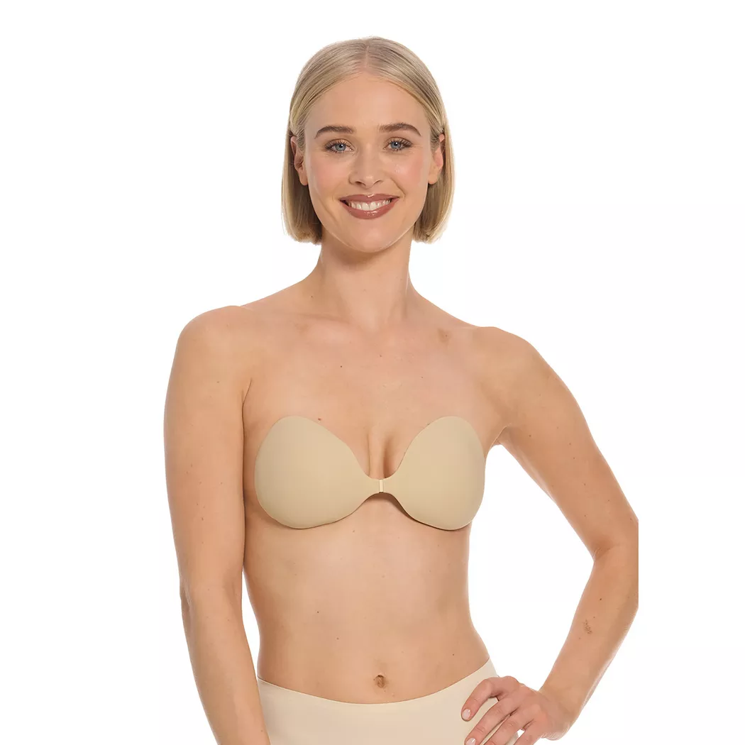 Klebe-BH MAGIC BODYFASHION "My MAGIC Bra", Damen, Gr. Cup A, latte, Obermaterial: 100% Polyurethan, BHs Klebe-BH, trägerlos, rückenfrei, glatte Cups