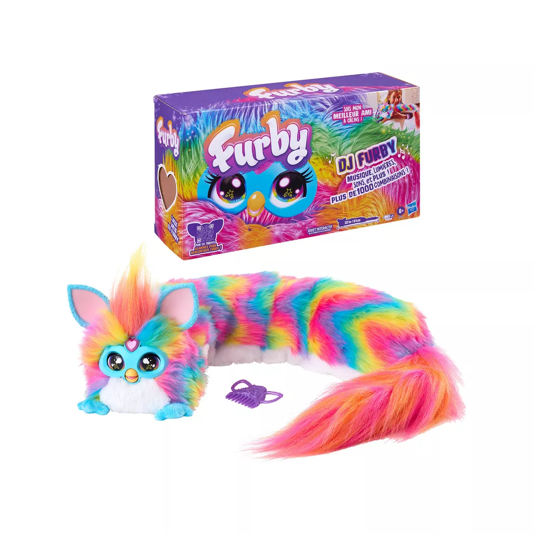 Furby -  DJ  Regenbogen, Französisch, Multicolor