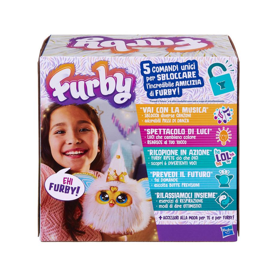 Furby  Furby Gold Glam, giocattolo interattivo, italiano 