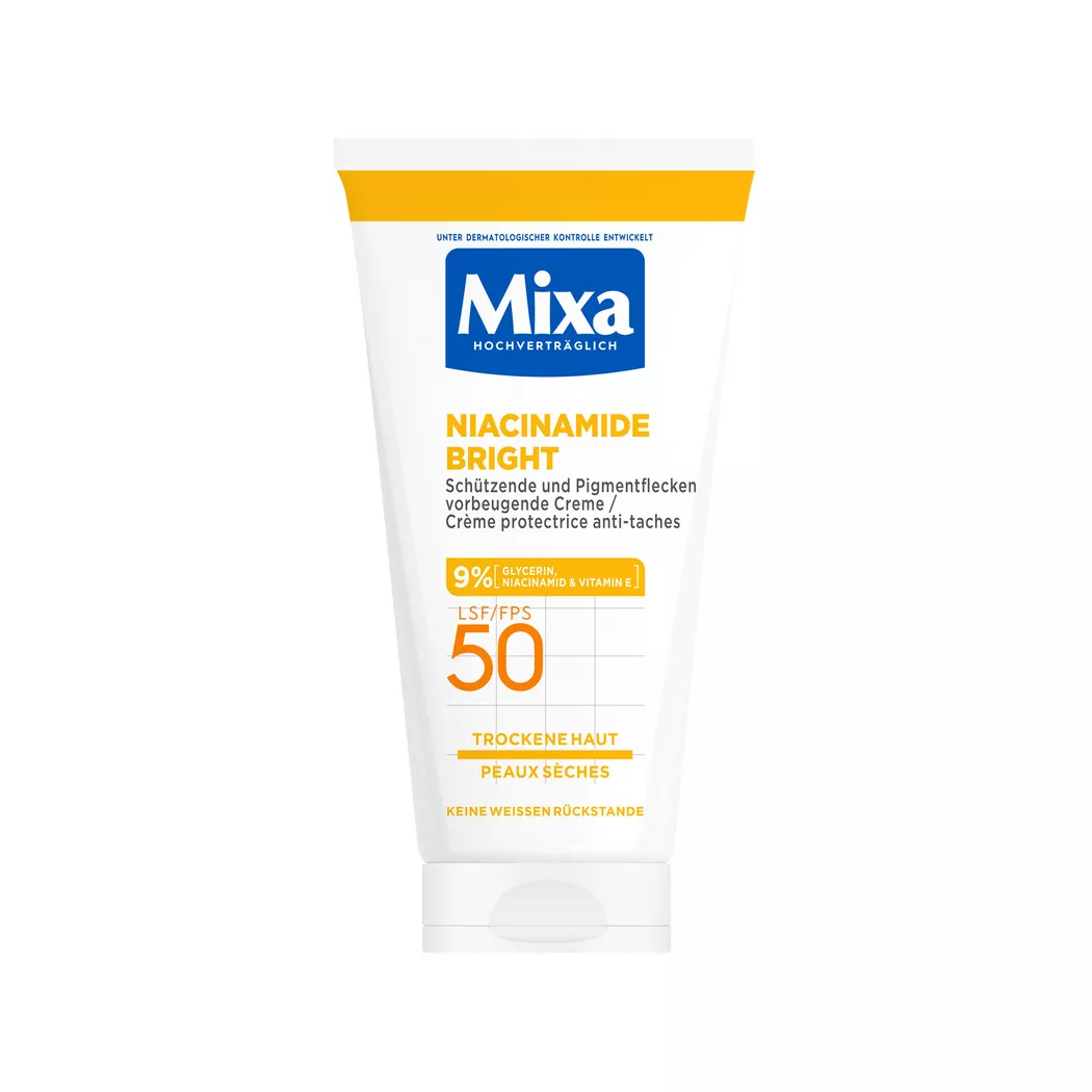 Mixa Pflegecreme Niacinamide Bright LSF 50 (50ml)
