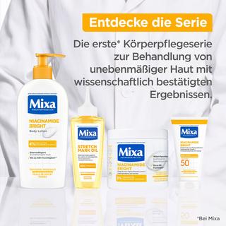 Mixa  Niacinamide Bright LSF 50 Pigmentflecken vorbeugende Creme für trockene Haut 