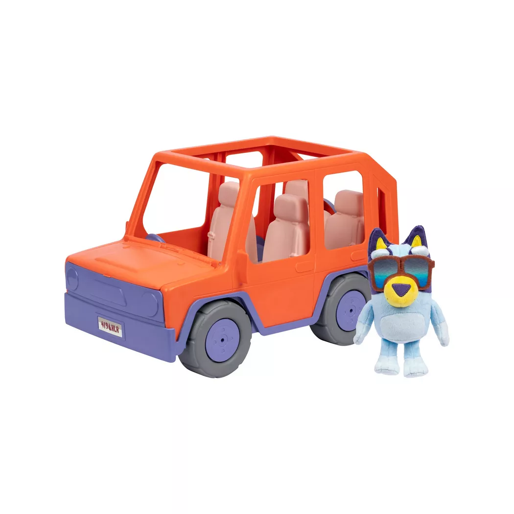 Moose Toys - Bluey Familienauto 4x4 Mega, Multicolor