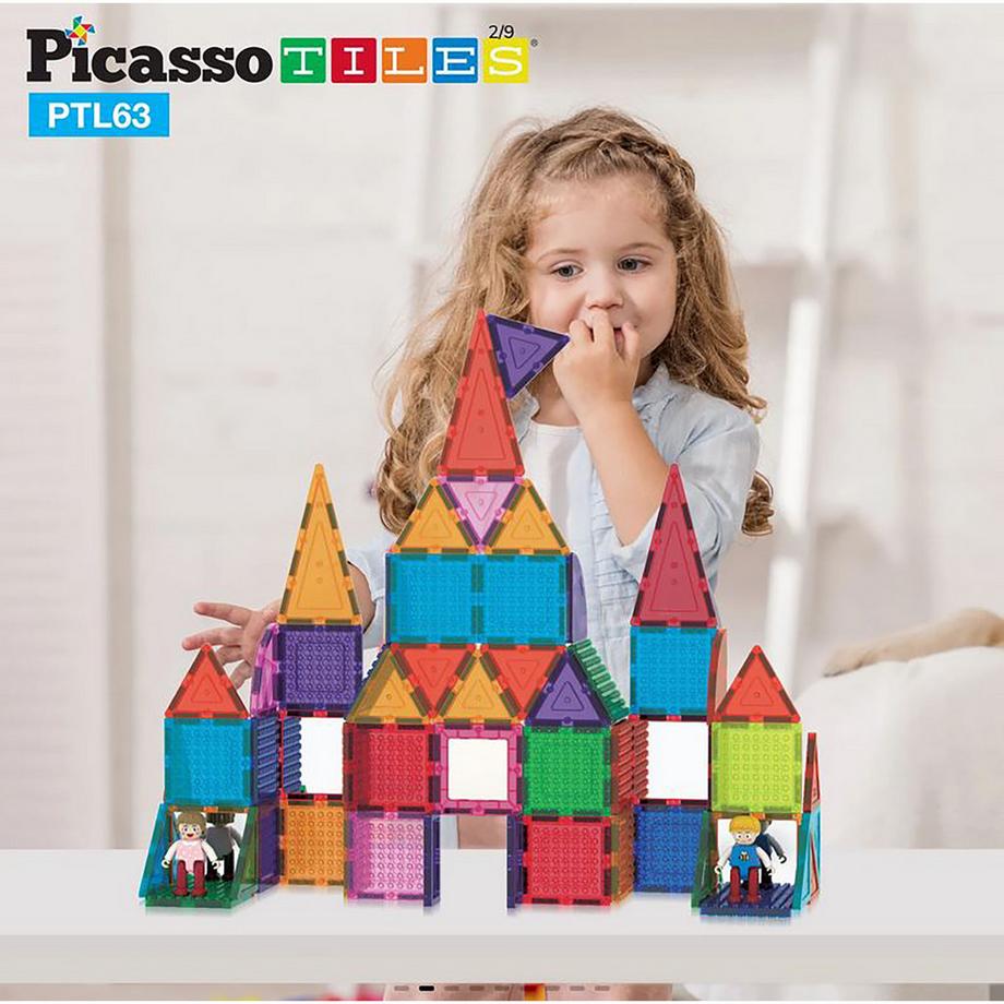 Picasso Tiles  Brick Tile Set, 63 Teile 