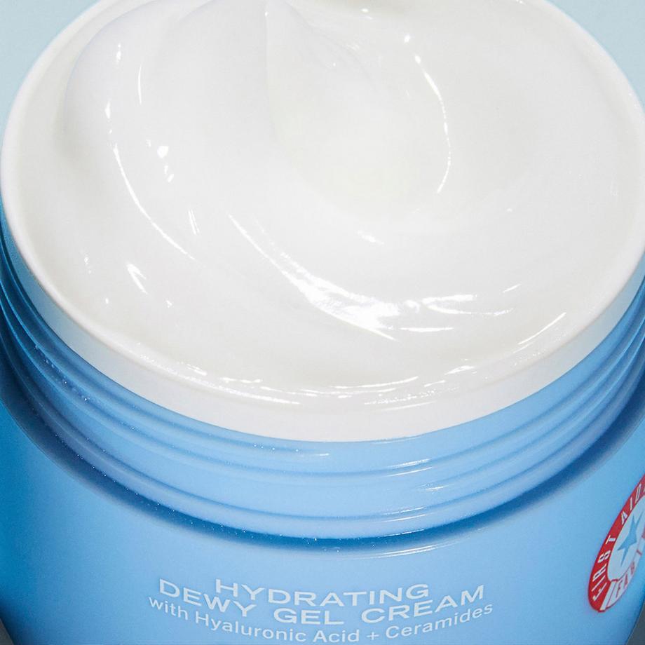 FIRST AID BEAUTY  Hydrating Dewy Gel Cream - Crema idratante all'acido ialuronico + ceramidi 