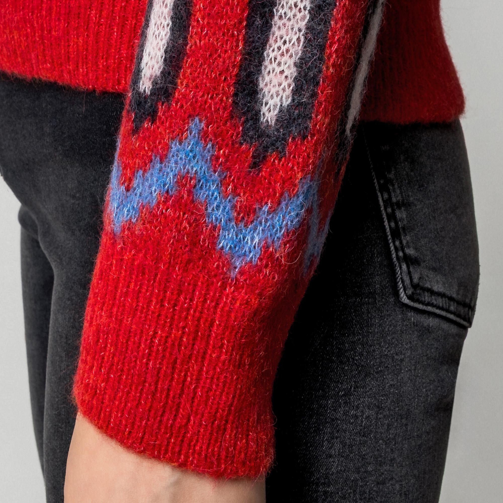 Manor Woman Pull à motifs col en V  