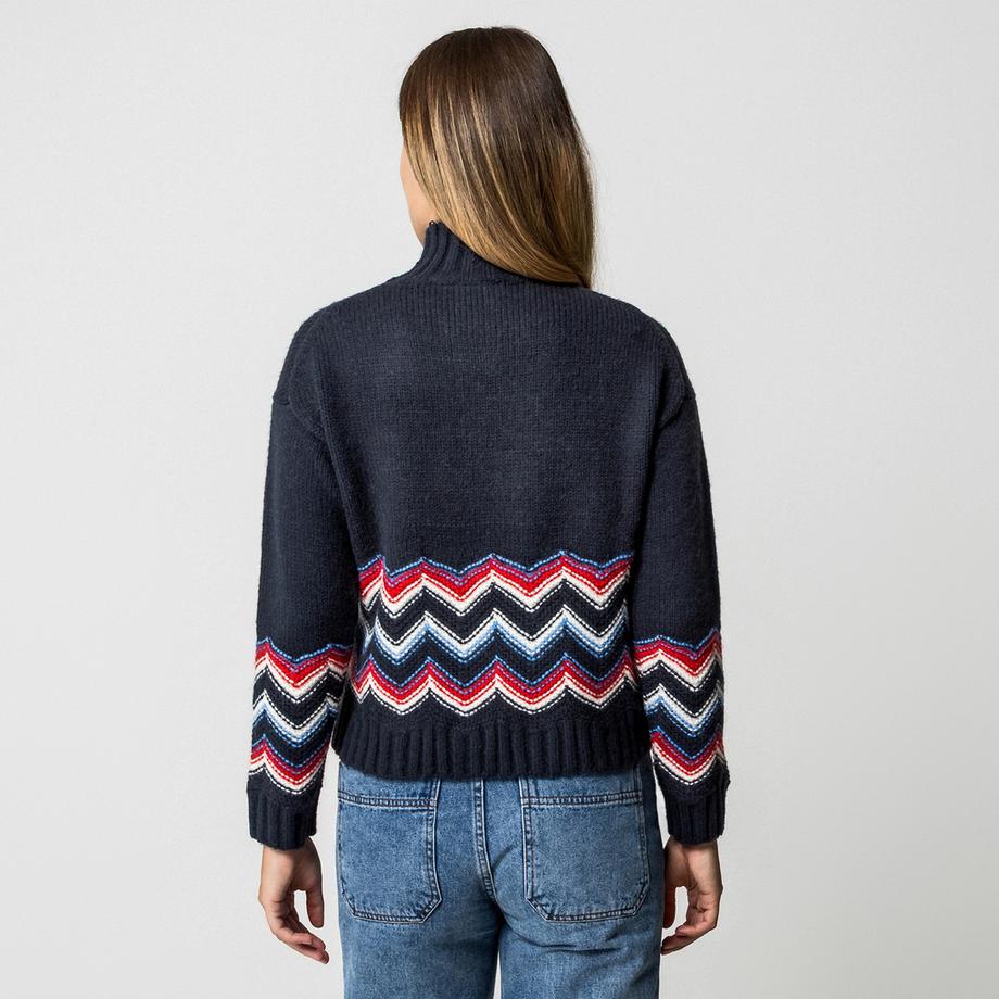 Manor Woman Pullover Motif Tricot Col Montant  