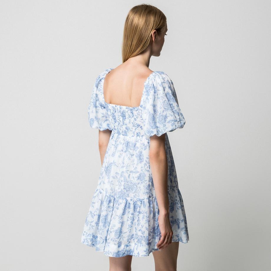 Gina Tricot Mini Abito con Motivo Floreale  