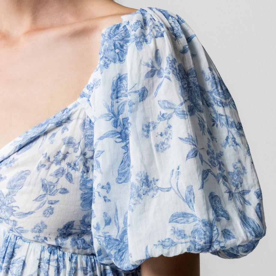 Gina Tricot Mini Abito con Motivo Floreale  