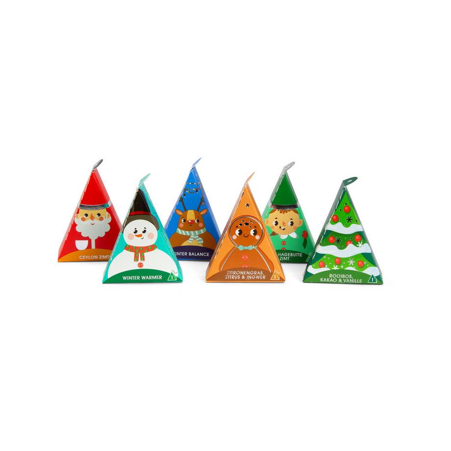English Tea Shop  Coffret cadeau avec ruban « Red Santa Christmas » – Bio 